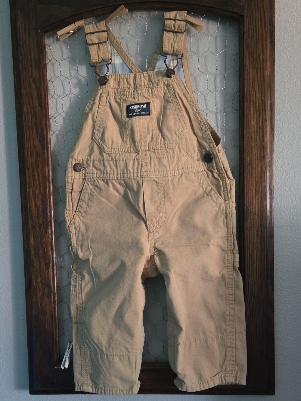 OshKosh B'gosh Khaki Kids' Overalls - Classic Workwear Style